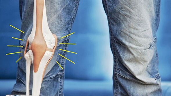 Pain in the knee joint